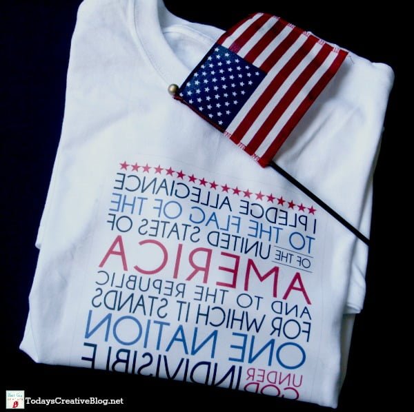 iron on 4th of july tshirt