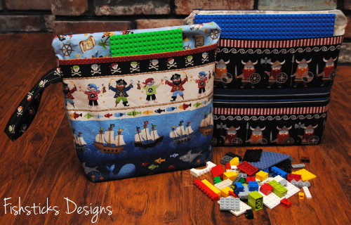 Activities for the Car | Lego Bag designed by Fishsticks Designs | See more creative ideas on TodaysCreativeLife.com