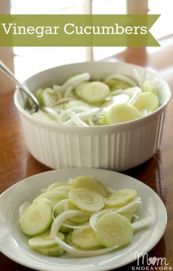 Vinegar Cucumbers Salad Recipe | Find more recipes on TodaysCreativelife.com