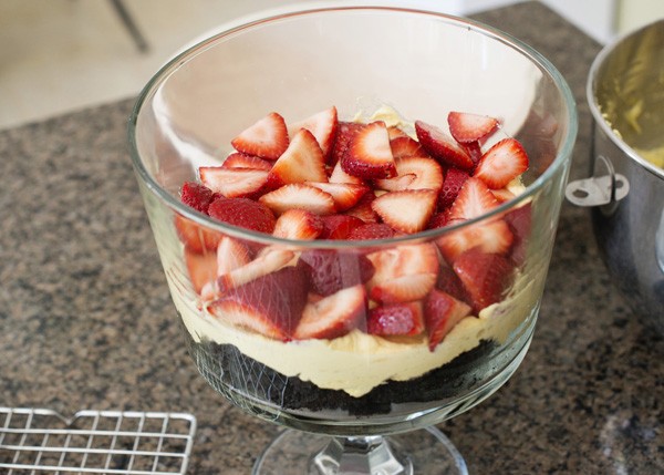 Chocolate Covered Strawberry Trifle | Easy Dessert Recipe | layered dessert | Pudding and strawberries | See more recipes on TodaysCreativeLife.com