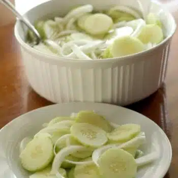 Vinegar Cucumbers Salad Recipe | Find more recipes on TodaysCreativelife.com