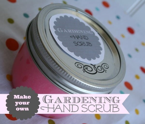 diy gardening hand scrub