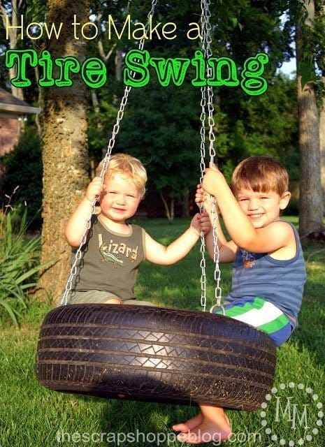 How To Make A Tire Swing | TodaysCreativeLife.com