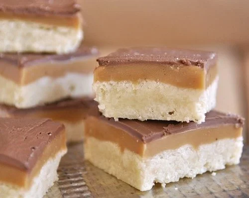 chocolate caramel shortbread