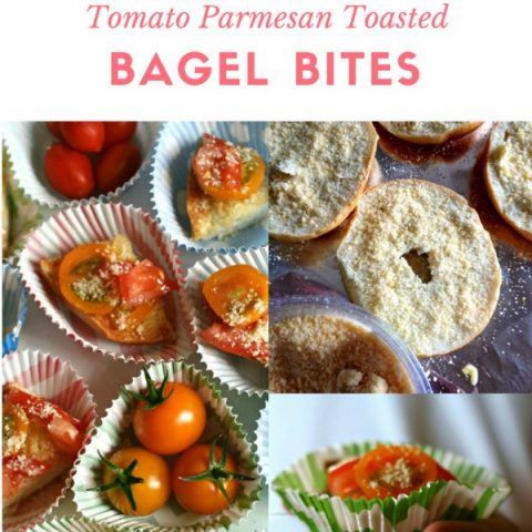 After School Snacks Tomato Parmesan Bagel Bites | Easy back to school snack ideas | TodaysCreativeLIfe.com