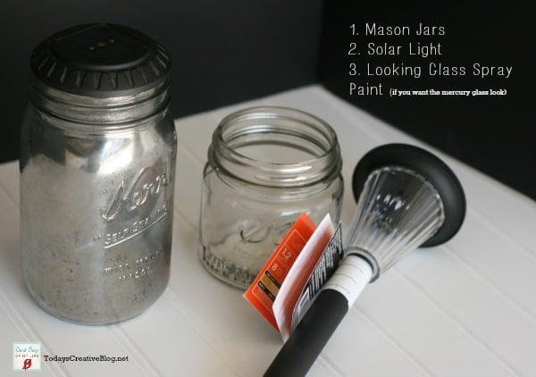 DIY Mason Jar Solar LIghts | Spruce up your patio with this easy DIY Solar Light project. Easy to make. See the tutorial on Today's Creative Life