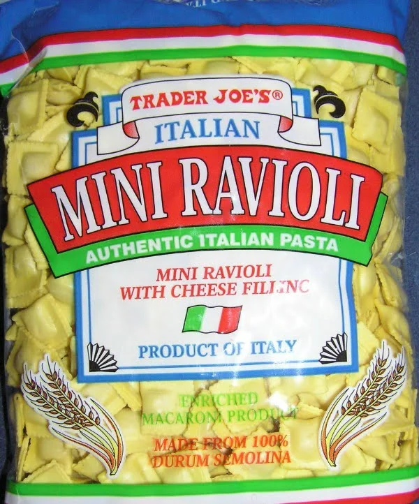 Dried mini ravioli