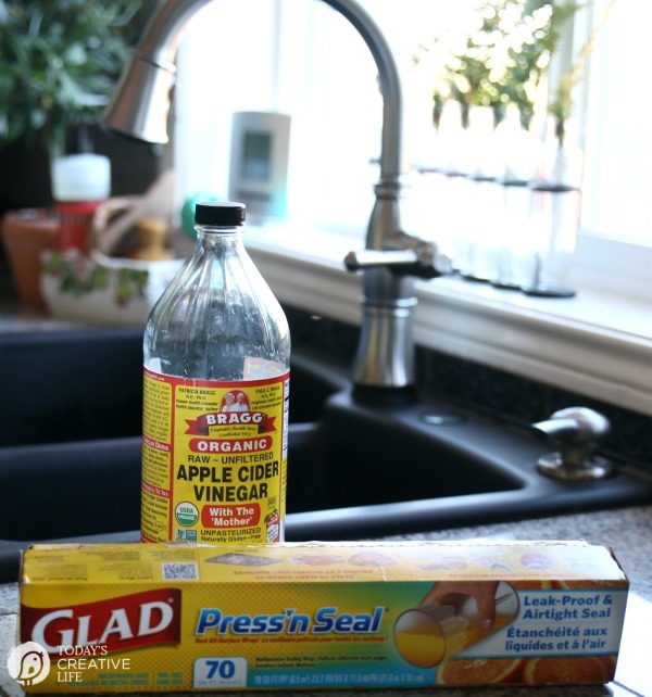 How To Get Rid Of Fruit Flies | Easy DIY Apple Cider Vinegar Non-Toxic Fruit Fly Trap. Easy Kitchen Hack | See how by clicking on the photo. TodaysCreativeLife.com