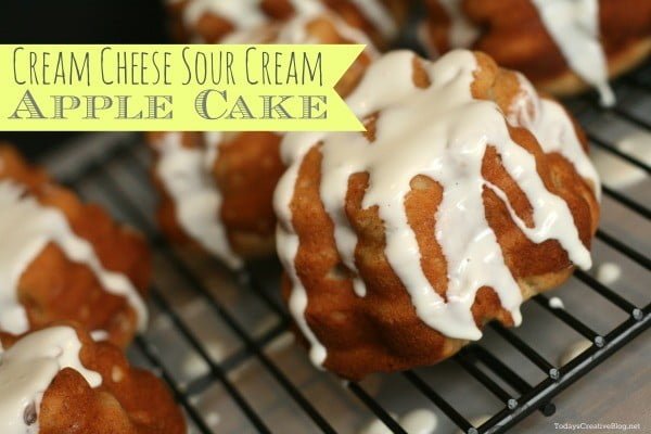 cream cheese sour cream apple cake