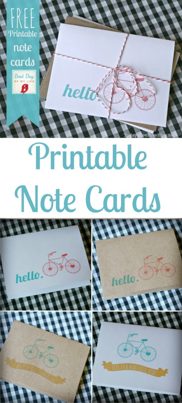 FREE Printable Note Cards Today s Creative Life