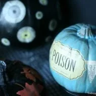 No Carve Decoupaged Pumpkins