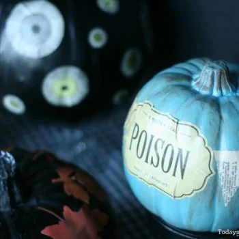 No Carve Decoupage Pumpkins