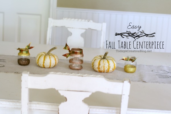 Easy Fall table centerpiece |TodaysCreativeBlog.net