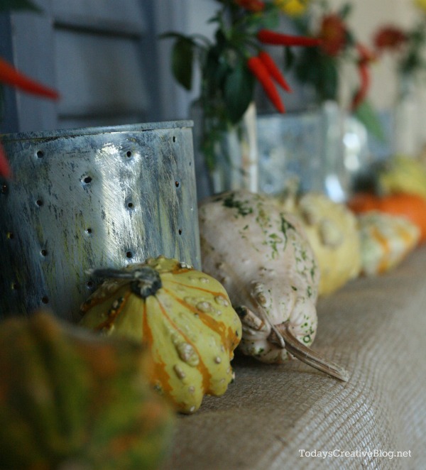 Decorating your Fall Mantel | TodaysCreativeBlog.net