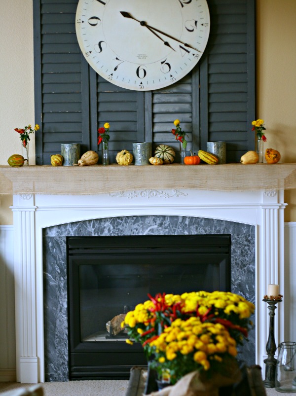 Decorating your fall mantel