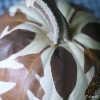 No Carve Decoupage Pumpkins | TodaysCreativeBlog.net