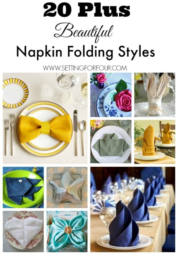 How to Fold Napkins for Holiday Dinners | Setting For Four