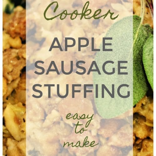 Crockpot Stuffing Recipe | Apple Sausage with Pecan Dressing Recipe | Slow Cooker Thanksgiving | TodaysCreativeLIfe.com