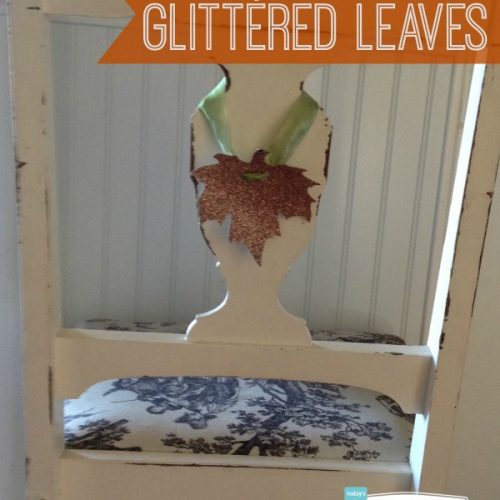 Glittered Leaves | TodaysCreativeBlog.net