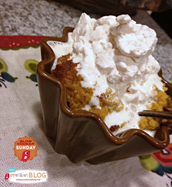 CrockPot Crustless Pumpkin Pie | TodaysCreativeBlog.net 