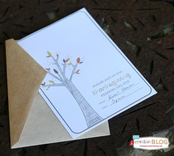 Printable Thanksgiving Invitations | TodaysCreativeLife.com