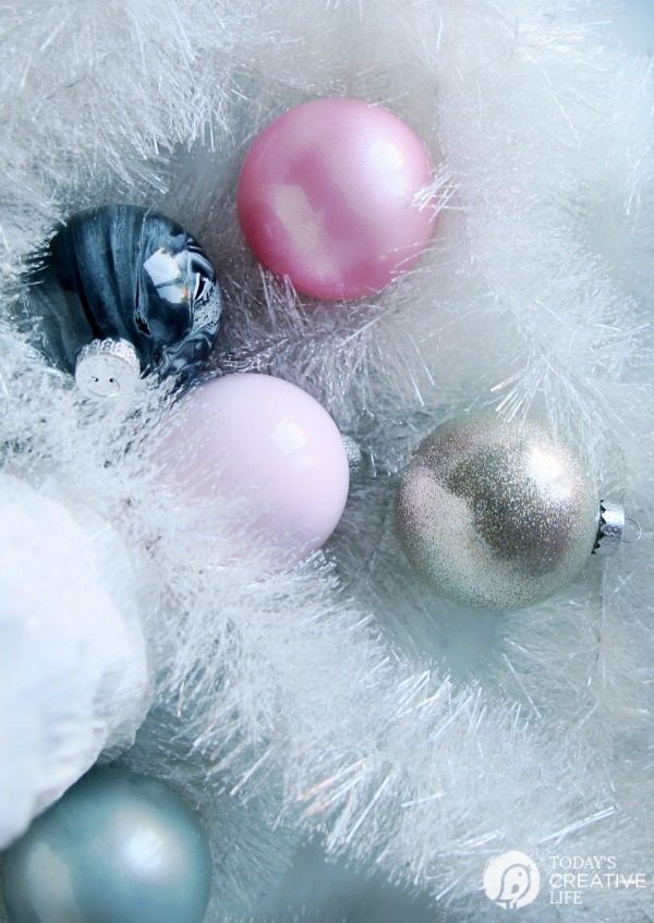 How to Make Glitter & Painted Glass Ornaments | Easy DIY Christmas Craft | Follow this tutorial for step by step instructions. TodaysCreativeLife.com