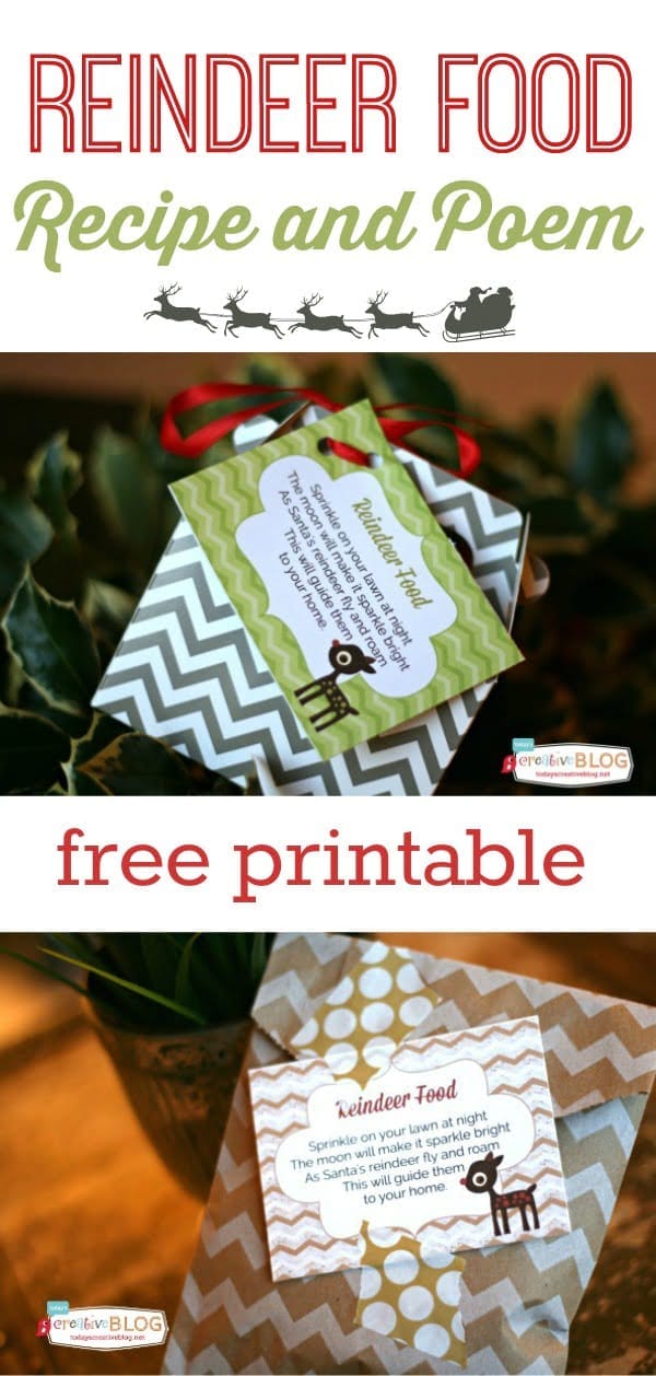 Reindeer Food Recipe with Free Printable - Today's Creative Life