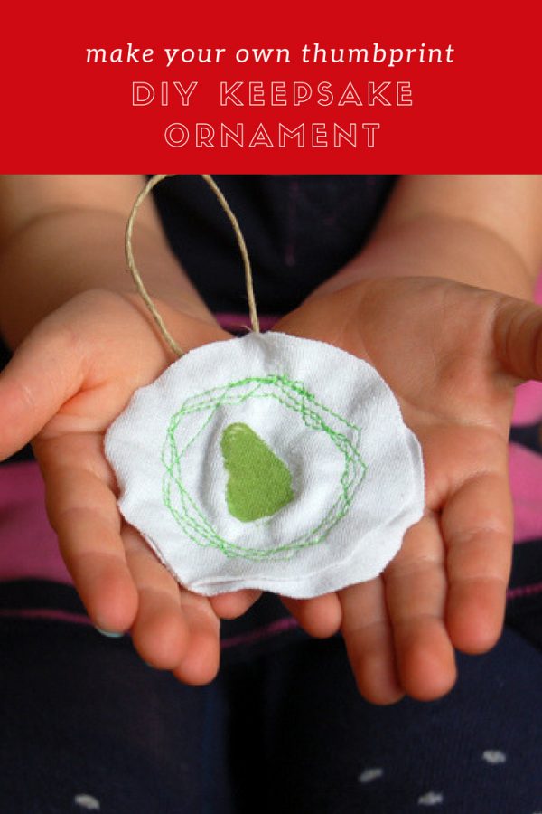 DIY Keepsake Ornament | Thumbprint holiday ornament | Holiday Crafts with kids | Christmas Keepsake | CraftSnob for TodaysCreativeLife.com