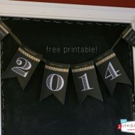 2014 Happy New Year Printable Banner