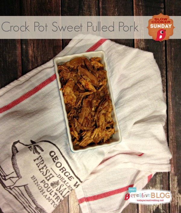 crock pot sweet pulled pork | TodaysCreativeBlog.net