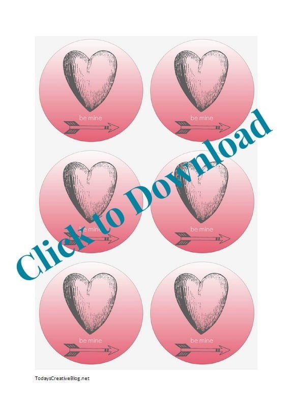 Valentines Day PRintable Tags | TodaysCreativeBlog.net