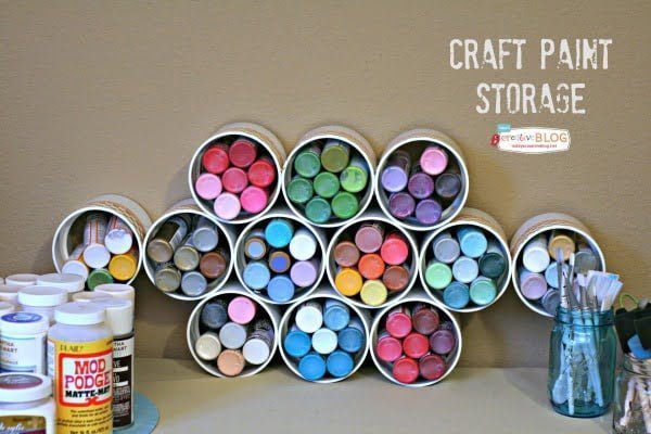 iLoveToCreate Blog: Puffy Paint Monogram Storage