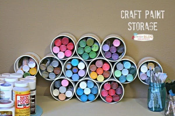 Craft Room Storage Ideas | TodaysCreativeBlog.net 