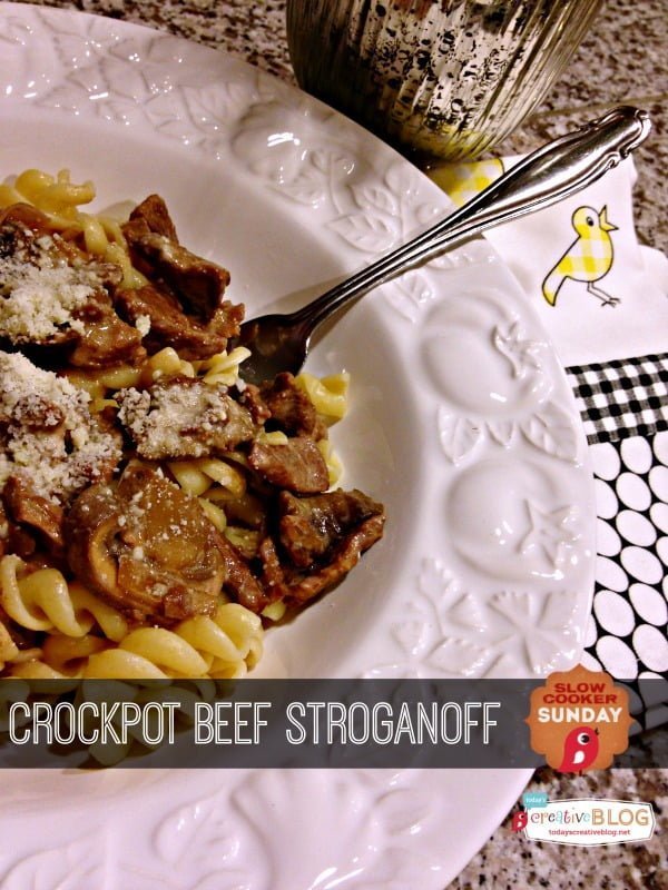 Crockpot Ground Beef Stroganoff - Balancing Motherhood