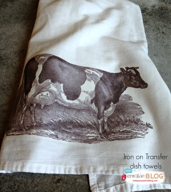 Iron on Transfer Dish Towels - Today's Creative Life