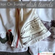 Iron on Transfer Dish Towels