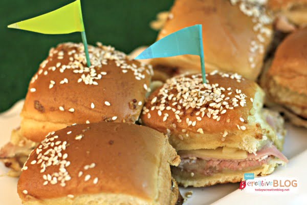 Football Food Ideas | 3 Meat and Cheese Sliders | TodaysCreativeBlog.net