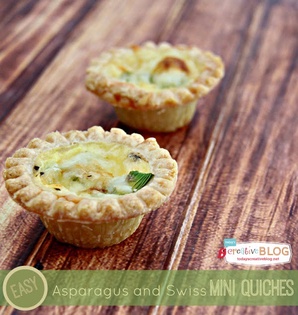 Asparagus Swiss Mini Quiche Recipe - Today's Creative Life