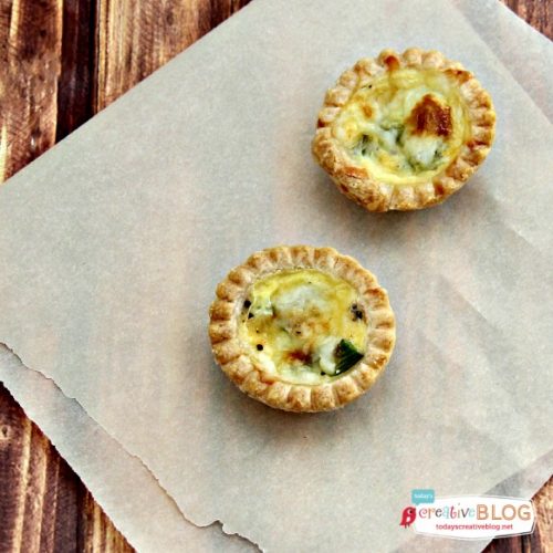 Asparagus Swiss Mini Quiche Recipe | TodaysCreativeBlog.net