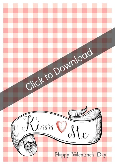 Kiss Me Bag Topper | TodaysCreativeBlog.net