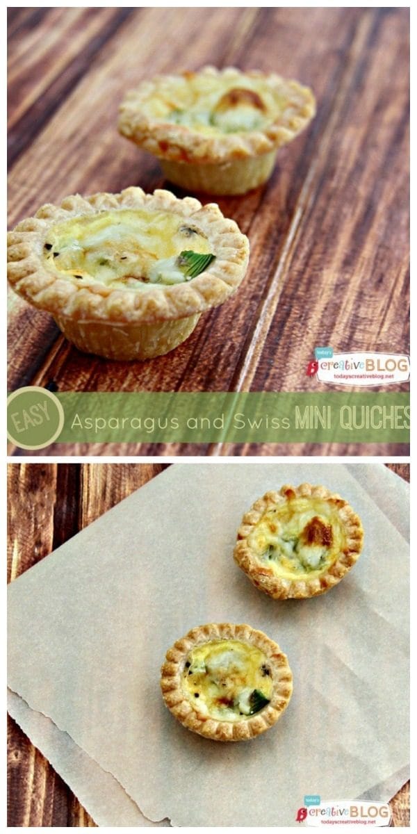 Asparagus Swiss Mini Quiche Recipe | Today's Creative Life