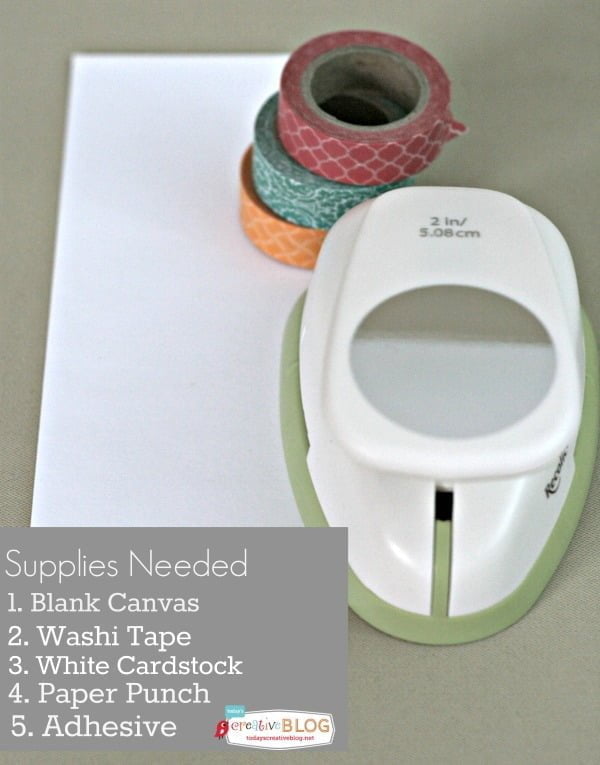 DIY Washi Tape Wall Art | TodaysCreativeBlog.net