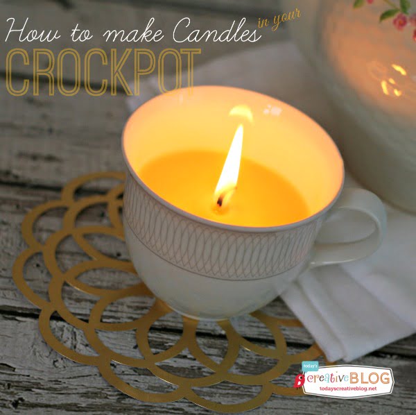 Make Candles in your Crockpot | TodaysCreativeBlog.net