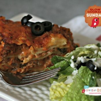 Crockpot Tomato Alfredo Lasagna | TodaysCreativeBlog.net