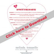 Free Valentine Survival Kit Printable