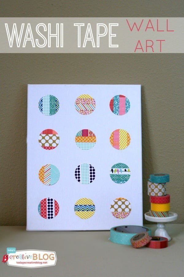 Washi Tape DIY #washi #tape #wall #art Washi tape wall #boho #diy