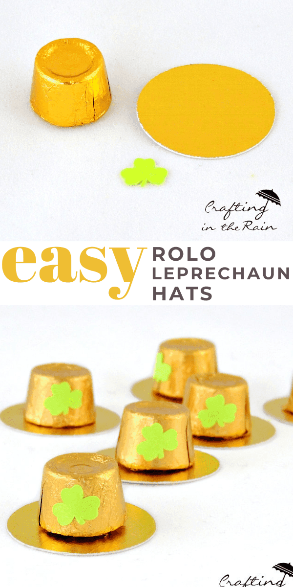 St. Patrick's Day Leprechaun Hats Craft Idea made from Rolo Candies