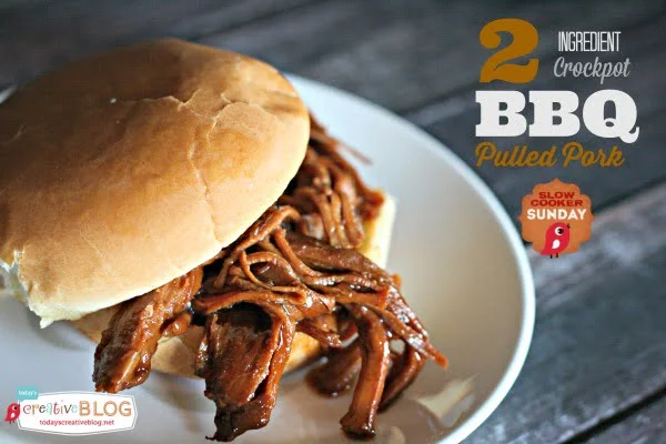 Easy Crockpot BBQ Pulled Pork | Slow Cooker Pulled Pork Sandwich Recipe from Today's Creative Life