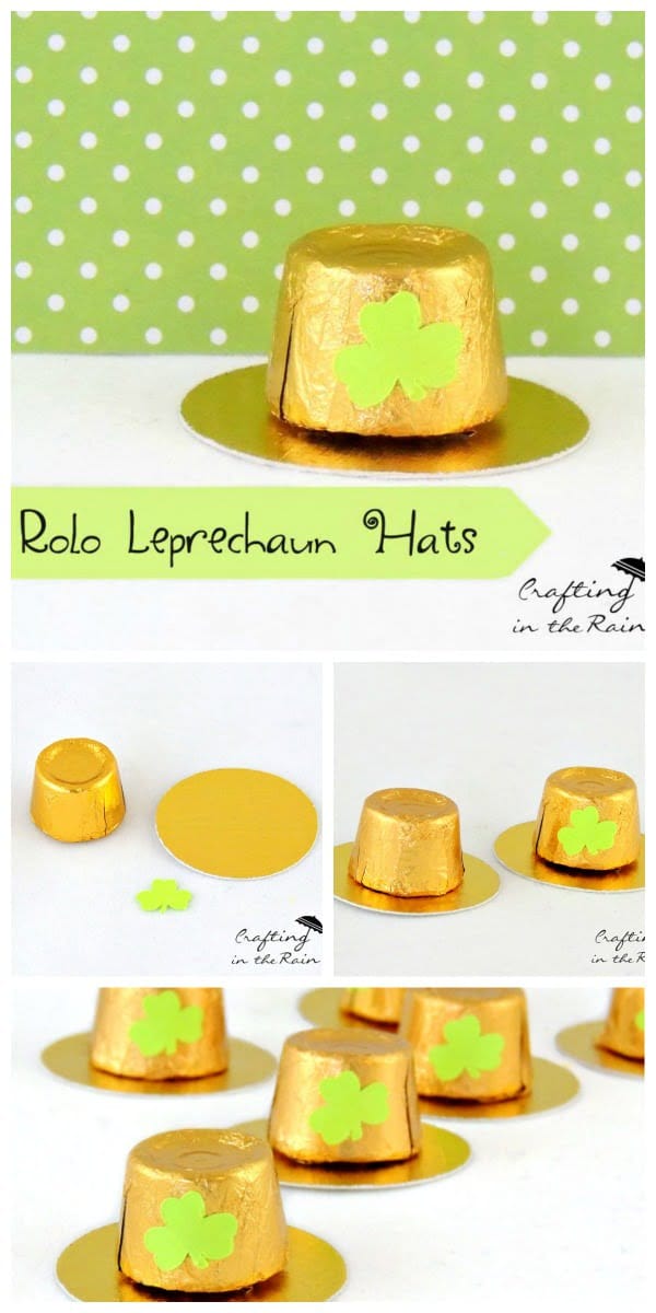 Rolo Leprechaun Hats | St. Patrick's Day Craft Ideas. Easy kids craft. See more on Today's Creative Life