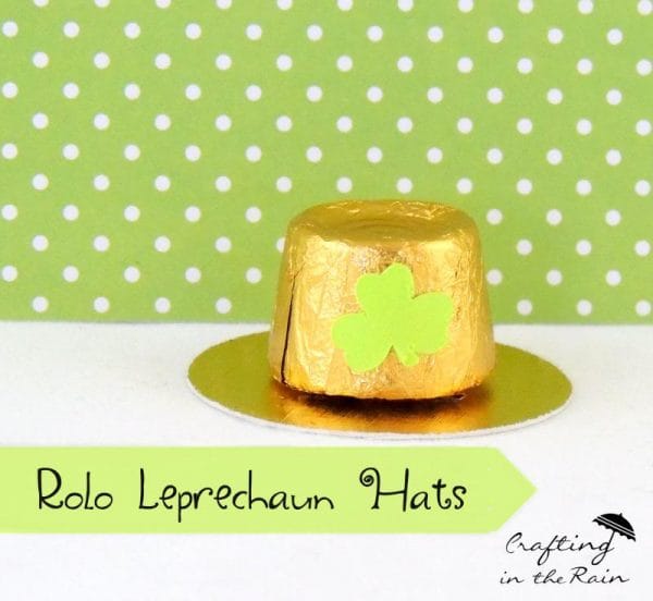 Rolo Leprechaun Hats | St. Patrick's Day Craft Ideas. Easy kids craft. Crafting in the Rain for Today's Creative Life